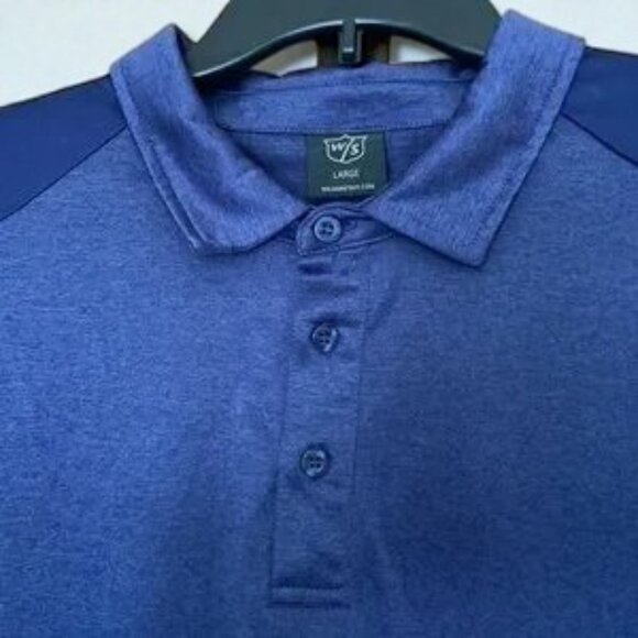 Wilson Staff Mens Dark Blue Polo Golf Shirt Size Large NWOT - Picture 4 of 9